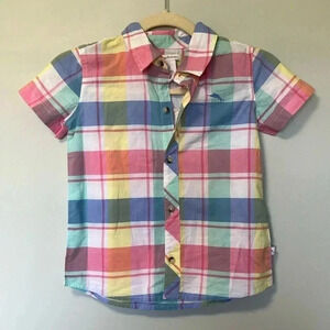 NWT Tommy Bahama  plaid button down shirt short sleeve